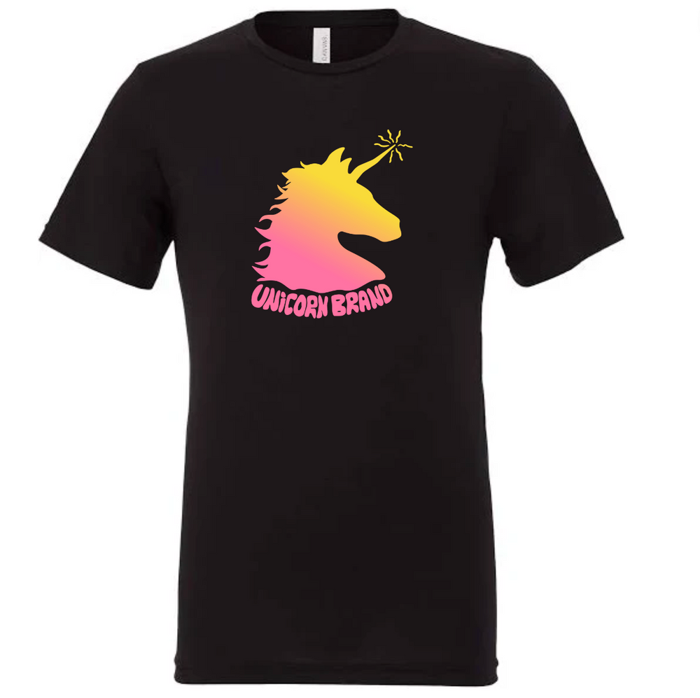 Unicorn Brand Short Sleeve T-shirt - Black